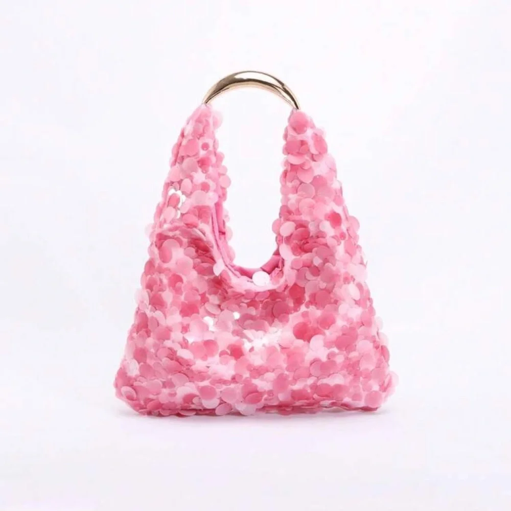 👛 Pink Sequin Bag 👛 - Picture 1 of 7